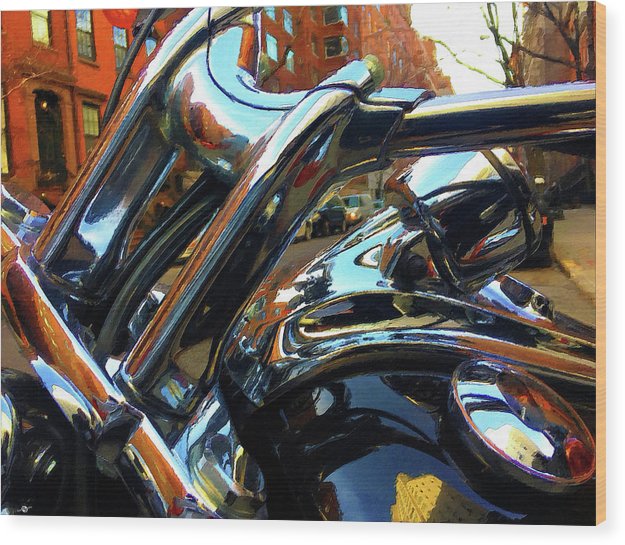 Painting Cold Chrome New York - Wood Print