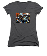 Painting Cold Chrome New York - Women's V-Neck (Athletic Fit)