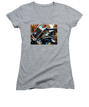 Painting Cold Chrome New York - Women's V-Neck (Athletic Fit)
