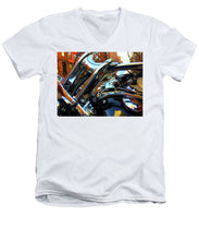 Painting Cold Chrome New York - Men's V-Neck T-Shirt