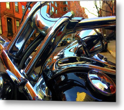 Painting Cold Chrome New York - Metal Print