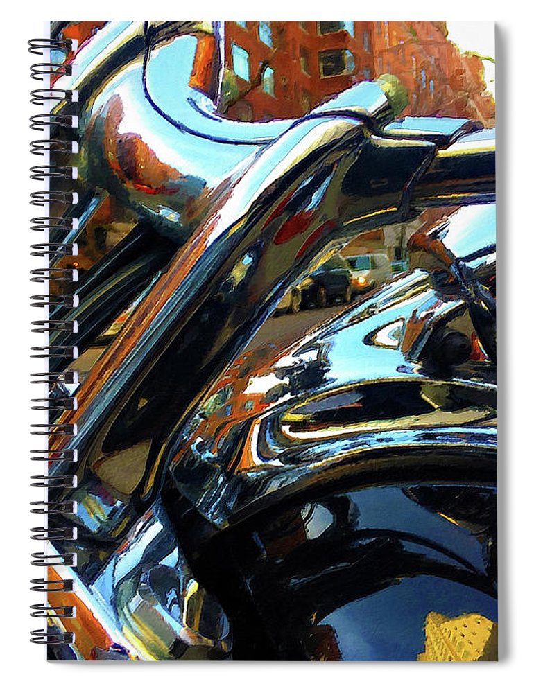 Painting Cold Chrome New York - Spiral Notebook