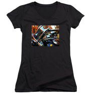 Painting Cold Chrome New York - Women's V-Neck (Athletic Fit)