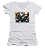 Painting Cold Chrome New York - Women's V-Neck (Athletic Fit)
