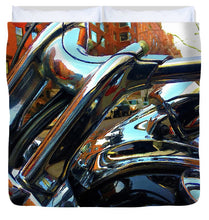 Painting Cold Chrome New York - Duvet Cover