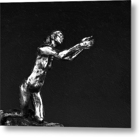 Painting Of The Implorer - Metal Print