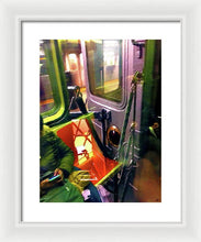 Painting On The New York City Subway - Framed Print