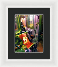 Painting On The New York City Subway - Framed Print