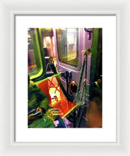Painting On The New York City Subway - Framed Print