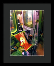 Painting On The New York City Subway - Framed Print