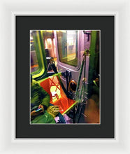 Painting On The New York City Subway - Framed Print