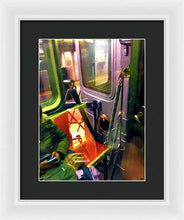 Painting On The New York City Subway - Framed Print