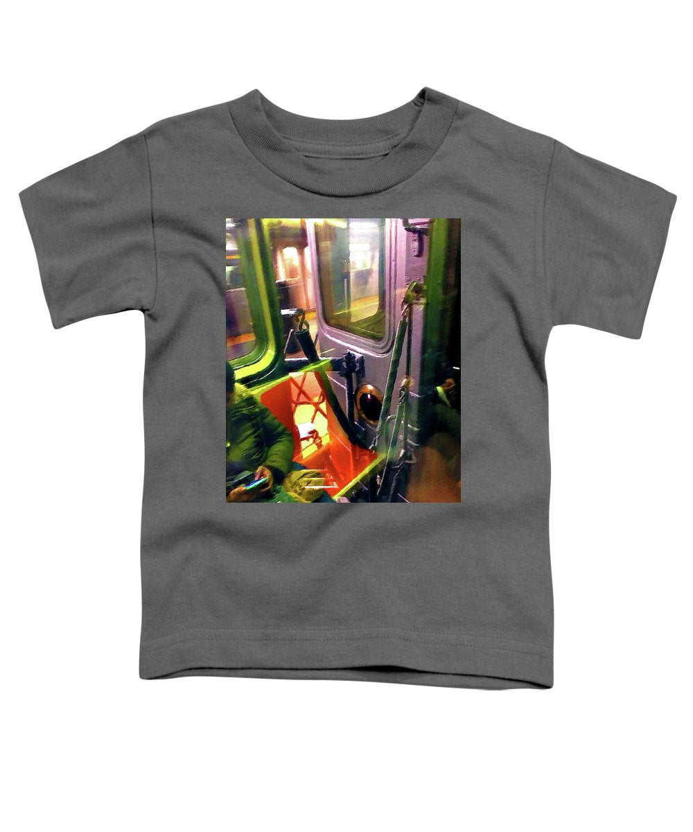 Painting On The New York City Subway - Toddler T-Shirt