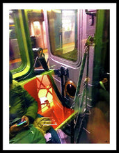 Painting On The New York City Subway - Framed Print