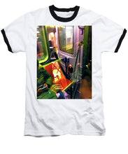 Painting On The New York City Subway - Baseball T-Shirt