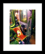 Painting On The New York City Subway - Framed Print
