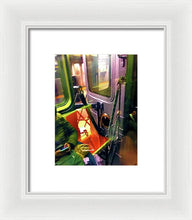 Painting On The New York City Subway - Framed Print