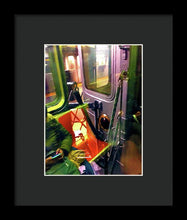 Painting On The New York City Subway - Framed Print