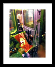 Painting On The New York City Subway - Framed Print