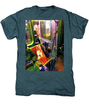 Painting On The New York City Subway - Men's Premium T-Shirt