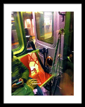 Painting On The New York City Subway - Framed Print