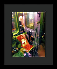 Painting On The New York City Subway - Framed Print