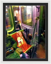 Painting On The New York City Subway - Framed Print