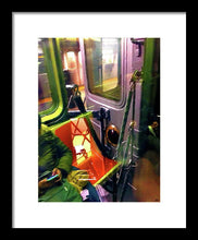 Painting On The New York City Subway - Framed Print