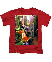 Painting On The New York City Subway - Kids T-Shirt