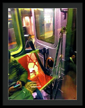 Painting On The New York City Subway - Framed Print