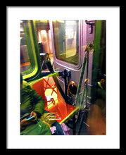 Painting On The New York City Subway - Framed Print