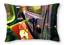 Painting On The New York City Subway - Throw Pillow