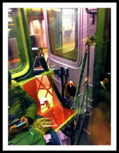 Painting On The New York City Subway - Framed Print