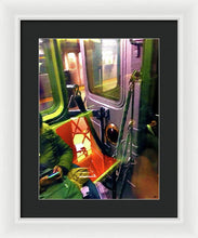 Painting On The New York City Subway - Framed Print