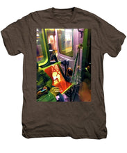 Painting On The New York City Subway - Men's Premium T-Shirt