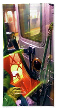 Painting On The New York City Subway - Bath Towel