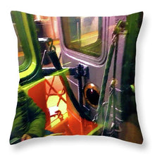 Painting On The New York City Subway - Throw Pillow