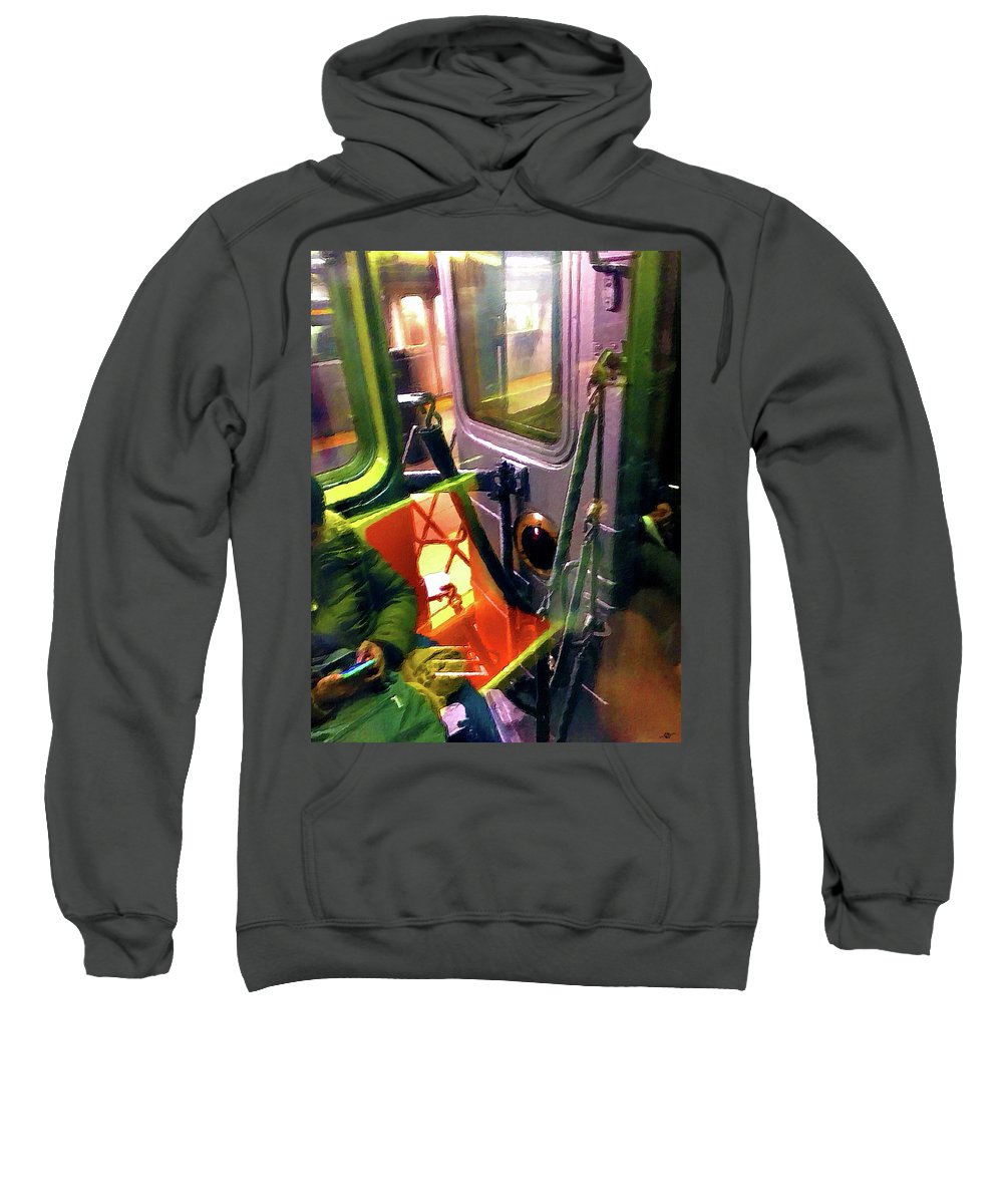 Painting On The New York City Subway - Sweatshirt
