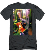 Painting On The New York City Subway - Men's T-Shirt (Athletic Fit)