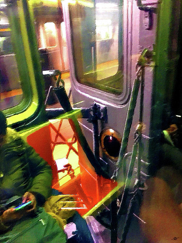 Painting On The New York City Subway - Art Print