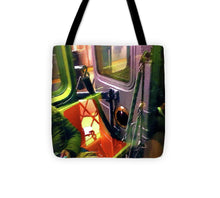 Painting On The New York City Subway - Tote Bag