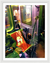 Painting On The New York City Subway - Framed Print