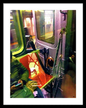 Painting On The New York City Subway - Framed Print