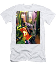 Painting On The New York City Subway - Men's T-Shirt (Athletic Fit)