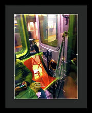 Painting On The New York City Subway - Framed Print