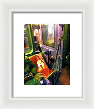 Painting On The New York City Subway - Framed Print