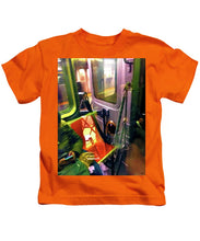 Painting On The New York City Subway - Kids T-Shirt