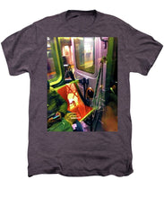 Painting On The New York City Subway - Men's Premium T-Shirt