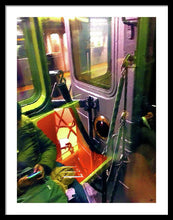 Painting On The New York City Subway - Framed Print