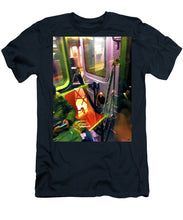 Painting On The New York City Subway - Men's T-Shirt (Athletic Fit)